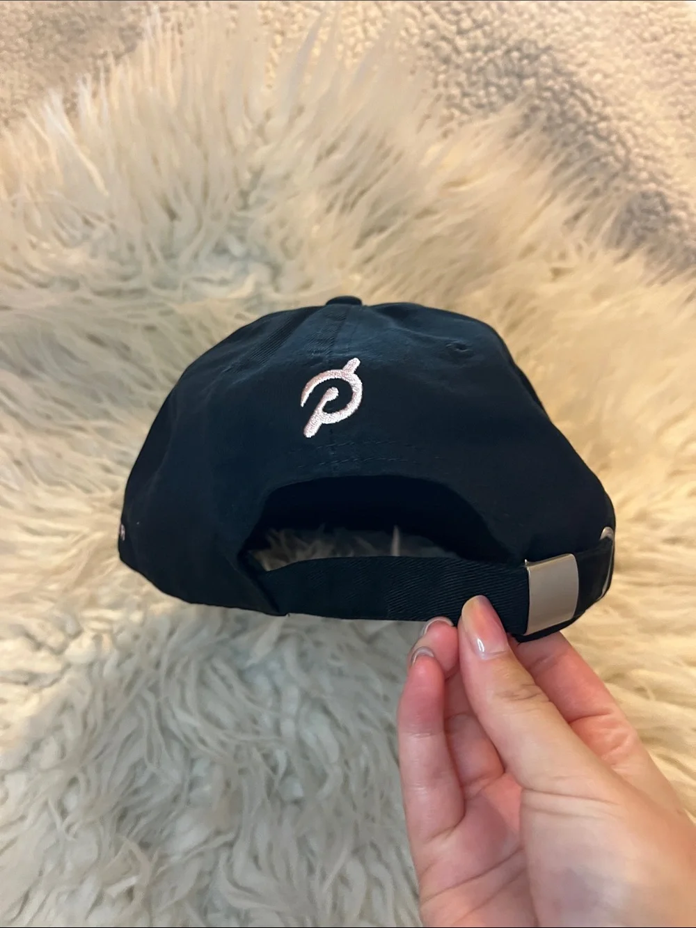 NWT Peloton “Strong” Black Baseball Hat with White Logo size OS